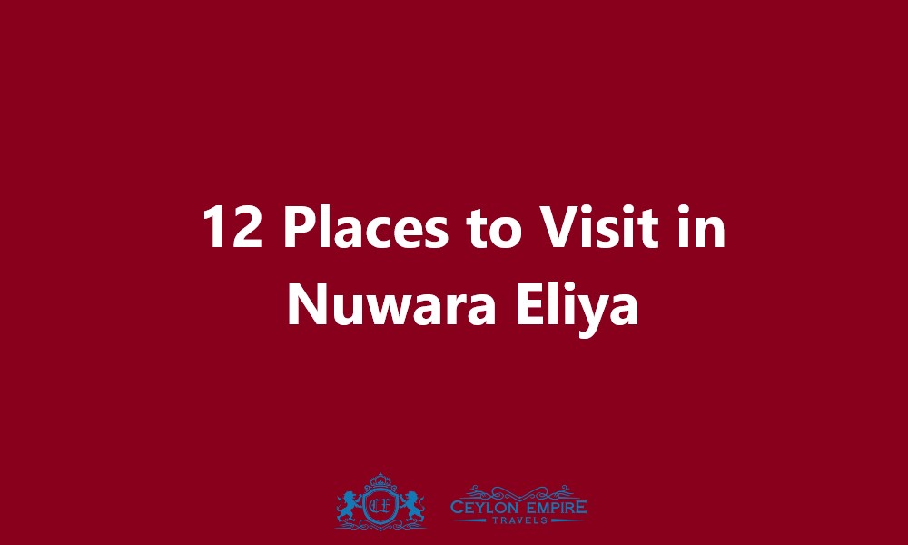 12 Places to Visit in Nuwara Eliya