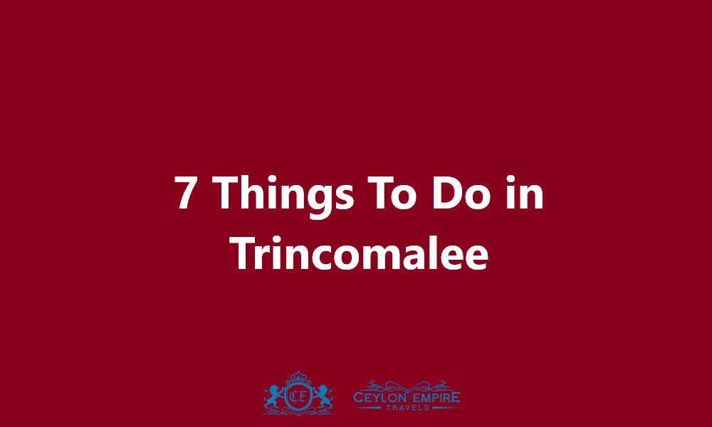 7 Things To Do in Trincomalee